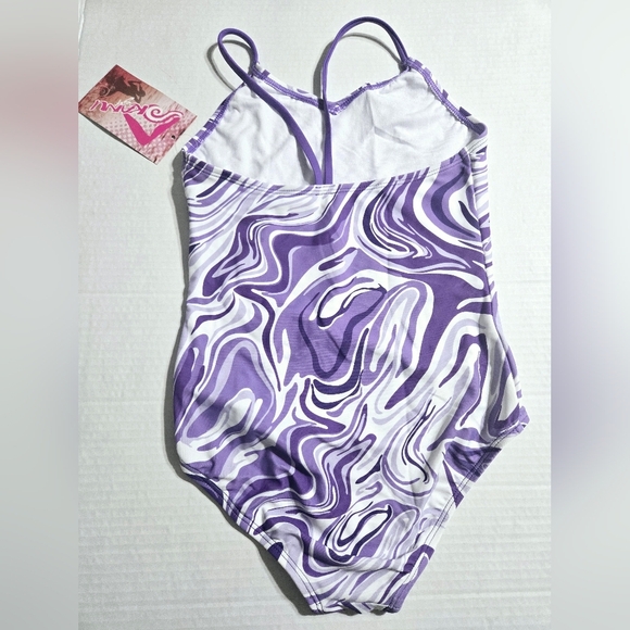 Kanu Surf Hurricane Beach Sport UPF 50+ 1-Piece Swimsuit Gigi Purple 10 - Picture 2 of 8